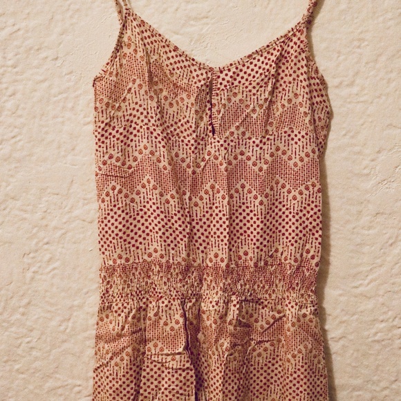 ECLECTIC Short Summer Print Dress Cream/Pink XS - Picture 2 of 3
